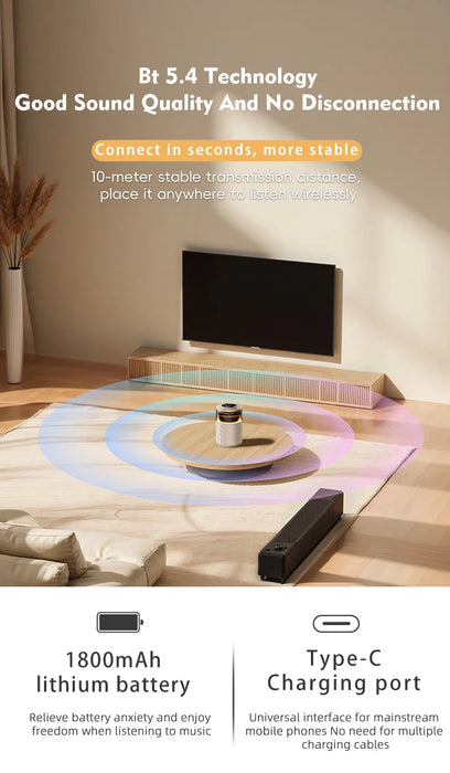 5-in-1 Magnetic Wireless Charging Station with Wireless Speaker & Night Light, Fast Charger for iPhone iWatch AirPods Series