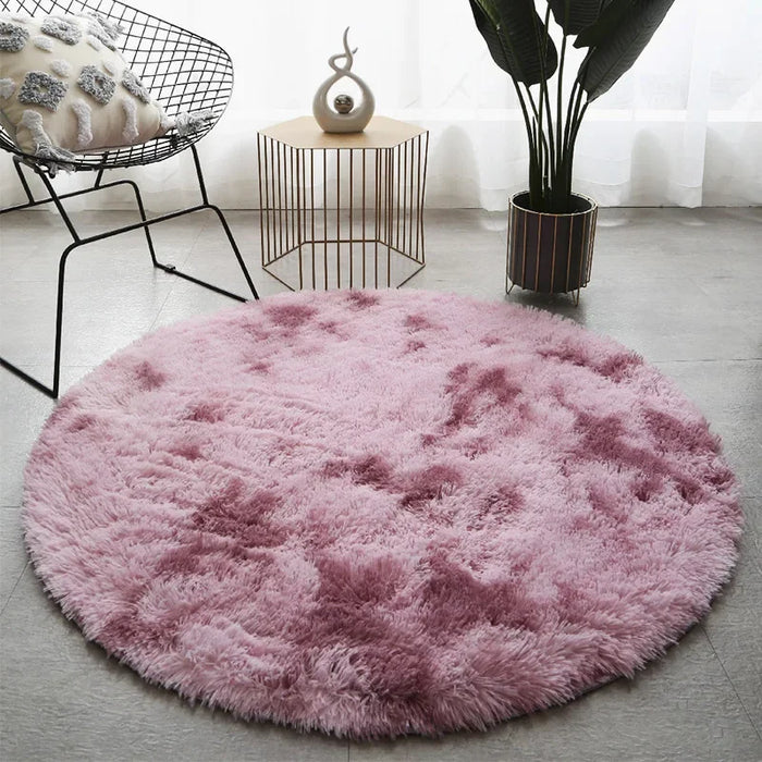 Ultra Soft Plush Round Rug Mat - Fluffy White Carpet for Living Room, Home Decor and Bedroomr, Bedroom and Kids Room