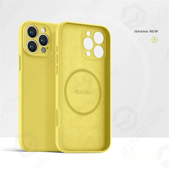For Magsafe Liquid Silicone Original Case For iPhone 16 15 14 Plus 13 12 17 18 Pro Max Magnetic Wireless Charge Shockproof Cover