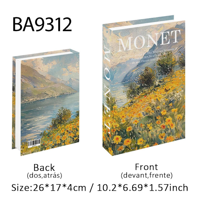 Luxury Fake Book Storage Box Abstract Decorative Books Open Paris Home Decor Coffee Table Bedroom Ornaments Interior Decoration