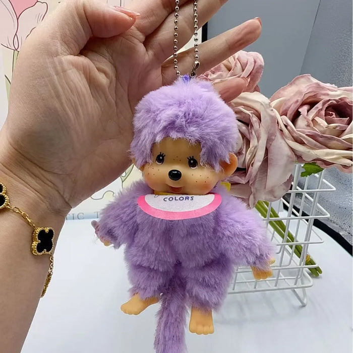 Cute15cm Monchichi Couple Stand Cute Fashionable Multiple Doll Machines Backpack Pendants Desktop Ornaments Exquisite Gift