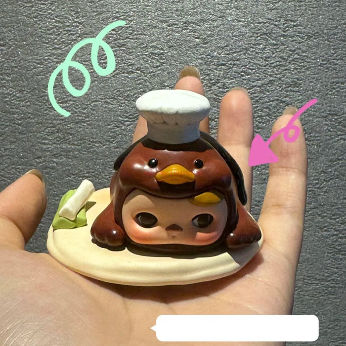 Pucky The Feast Series Gourmet Restaurant Action Figurine Kawaii Doll Toy Cartoon Model Pvc Desktop Doll Toys Festival