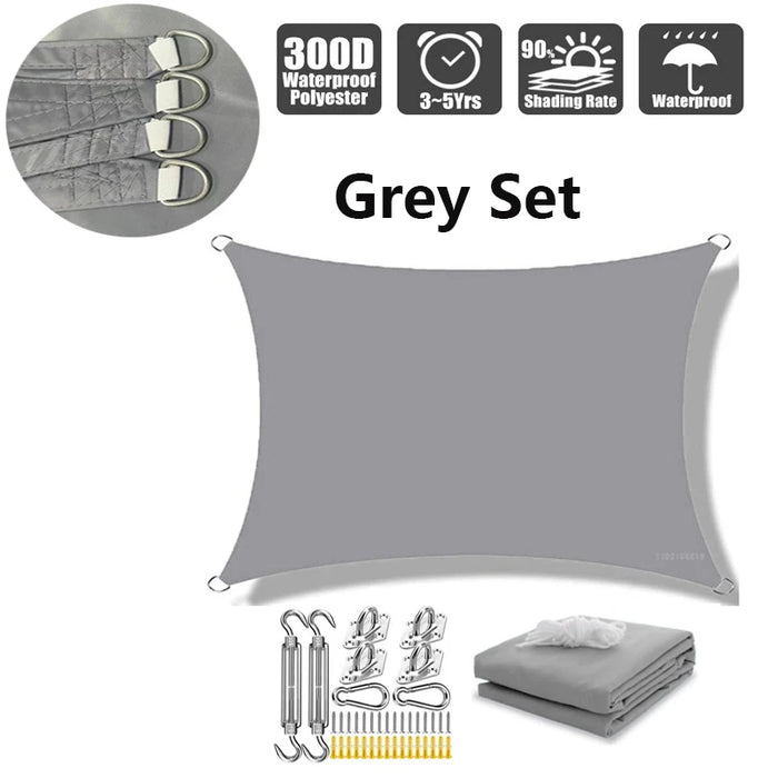 Awning waterproof sunshade sail outdoor terrace lawn beach garden carport backyard deck pavilion awning