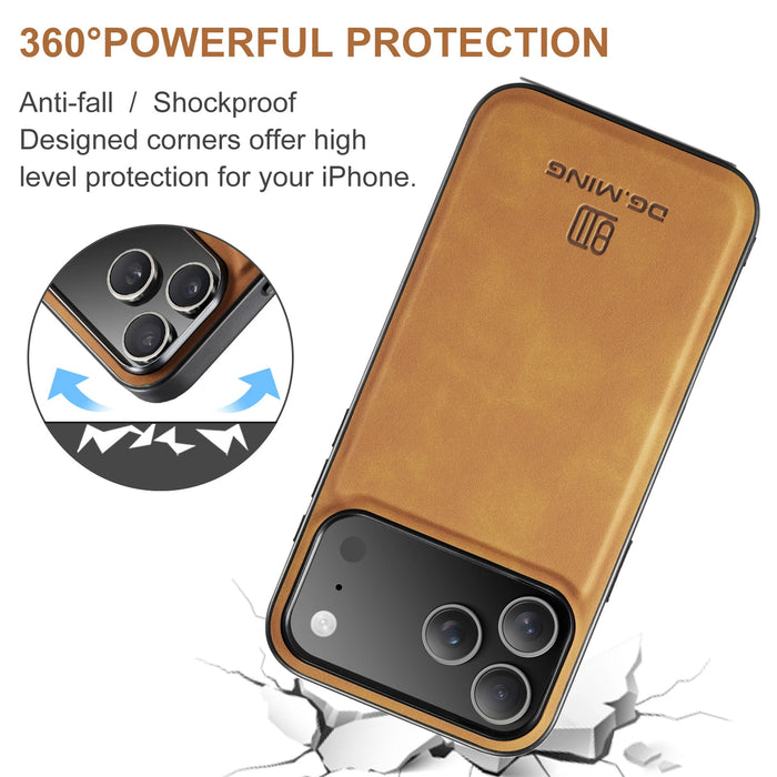 Magnetic Genuine Leather Case for iPhone 17 Pro Max 17 Air 17 Pro Cover Magnet Mag-safe Wireless Charge Shockproof Soft Shell