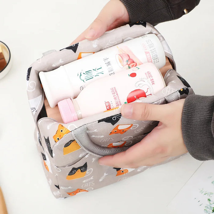 Portable Thermal Food Lunch Bag for Women and kid