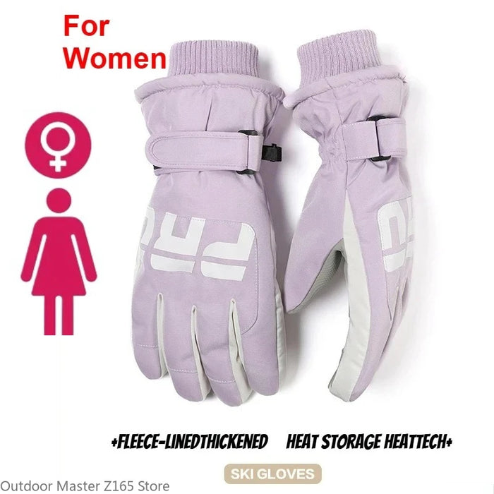 Winter Cycling Gloves Non Slip Touch Ski Gloves Snowboard Accessories Waterproof Pocket Warm Men's and Women's Thermal Gloves