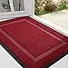Front Door Mat Indoor Outdoor Entrance Waterproof Sturdy Natural Rubber Fade Resistant Easy Clean Patio Porch Door Mat