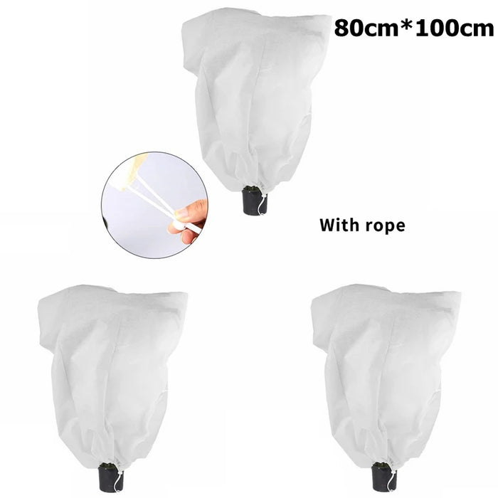 Non-woven Fabric Plant Protection Cover Fruit Protection Bag Winter Plant Coldproof Frost Prevention Mesh Plant Cover Antifreeze
