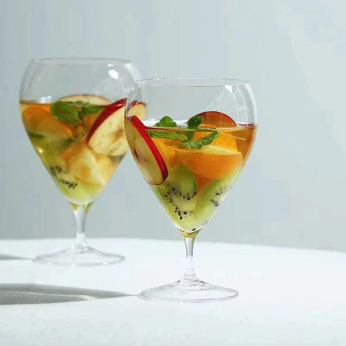 Japanese Water Droplets Style Short Wine Glass Handmade Crystal Extremely Thin Craft Red Wine Champagne Sherry Glass Cup