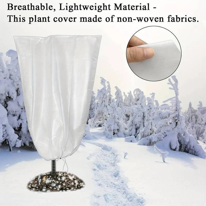 Non-woven Fabric Plant Protection Cover Fruit Protection Bag Winter Plant Coldproof Frost Prevention Mesh Plant Cover Antifreeze