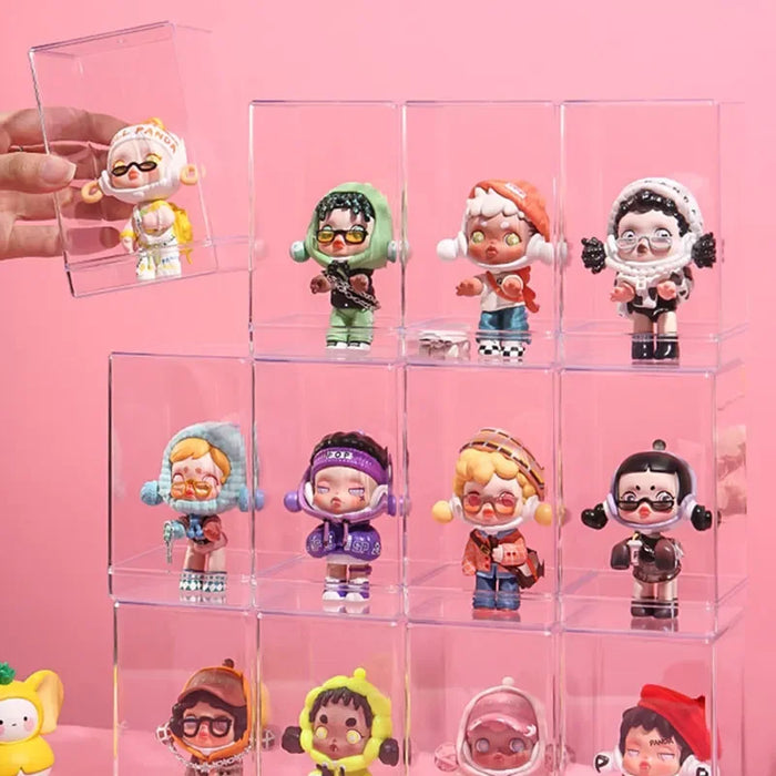 Acrylic Mystery Box Storage Display Frame Single Transparent Box Display Stand Case Dust Proof Toys Collectible Artcrafts Boxes