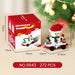 Christmas train snowman car micro block set, 272 pieces, with box