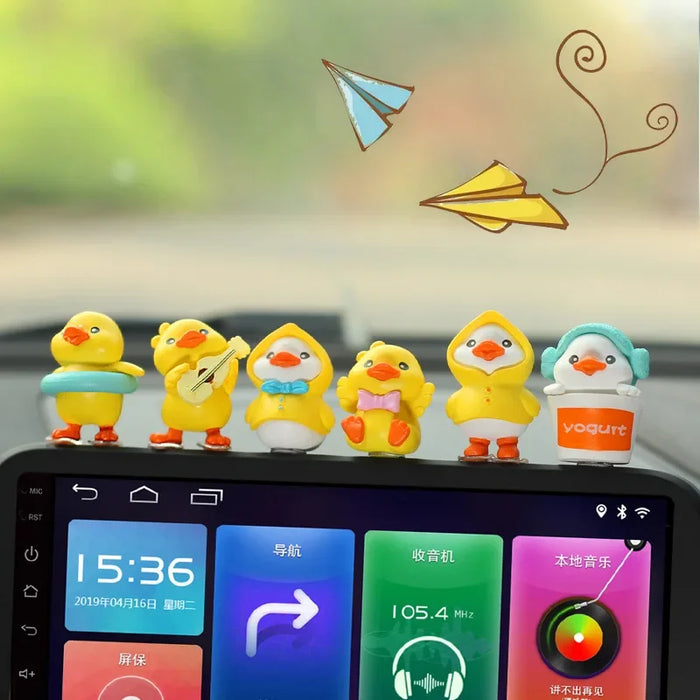 Little Yellow Swinging Duck for Car Interior Decoration