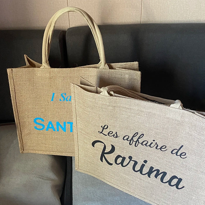 Personalized Jute Bag Bridesmaid Gift Bag