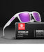 KDEAM square polarized sunglasses, mirror violet lenses (C27)