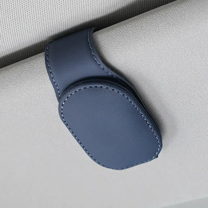 Car visor sunglasses holder: Blue