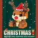 Reindeer in a Santa hat micro block figure