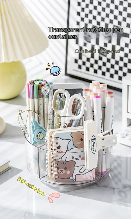 360-Degree Rotating Pen Holder for Desk,Desk Organizers and Accessories