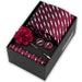 Men's tie gift set, style BBJ-39: tie, pocket square, cufflinks and pins in a gift box