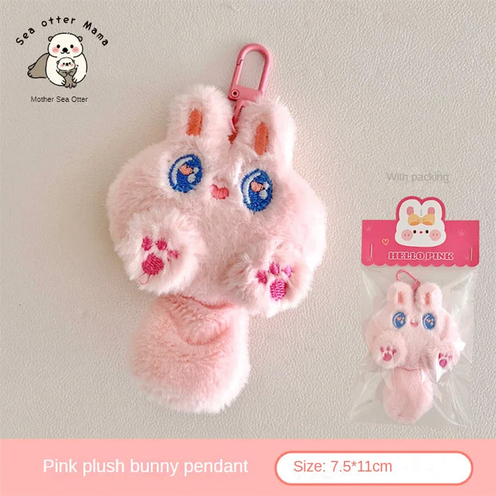 Cute Plush Cartoon Cat Doll Pendant Soft Cute Girl Backpack Decoration Pendant Doll Student Gift