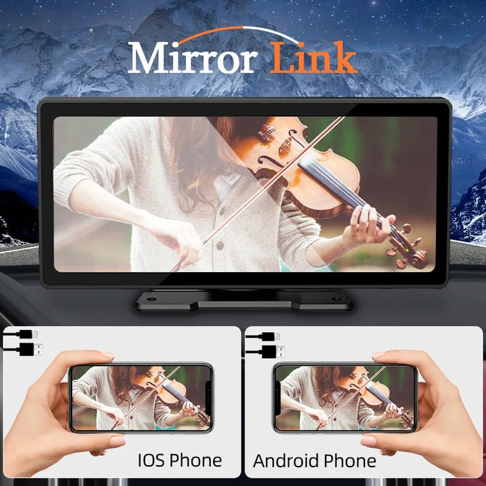 10.26 Car Mirror Radio Multimedia Video Player Universal Wireless Carplay Android
