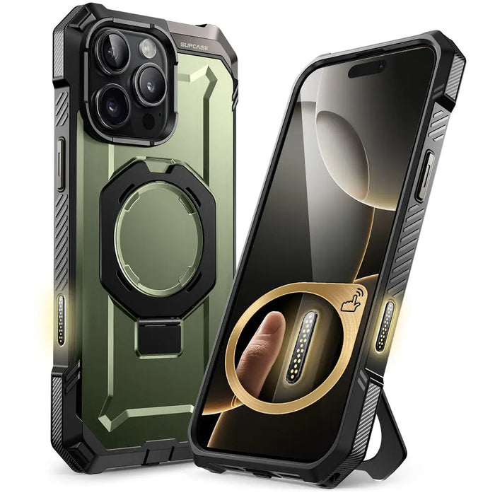 SUPCASE For iPhone 16 Pro Max Case with Camera Control Capture Button UB Grip Heavy Duty Rugged Magnetic Phone Case with Stand