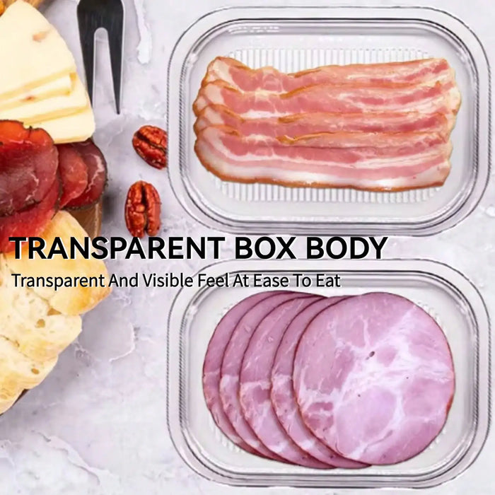 Lunch Meat Container for Refrigerator, 3Layers Deli Meat Container for Fridge, Stackable Cold Cuts Storage Containers for Fridge