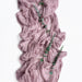 Mauve gauze table runner with eucalyptus