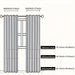 Curtain size diagram: 100 cm wide, 114, 183 and 244 cm long