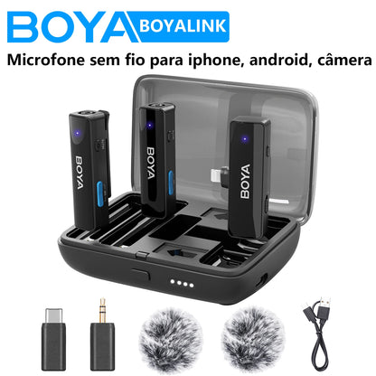 BOYA BOYALINK Wireless Lavalier Microphone for Mobile DSLRs Cameras
