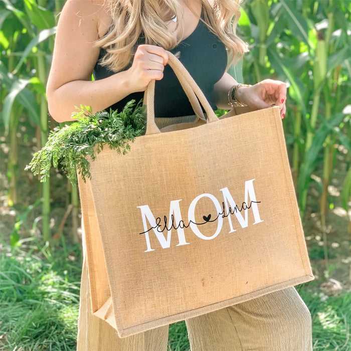 Personalized Jute Bag Bridesmaid Gift Bag