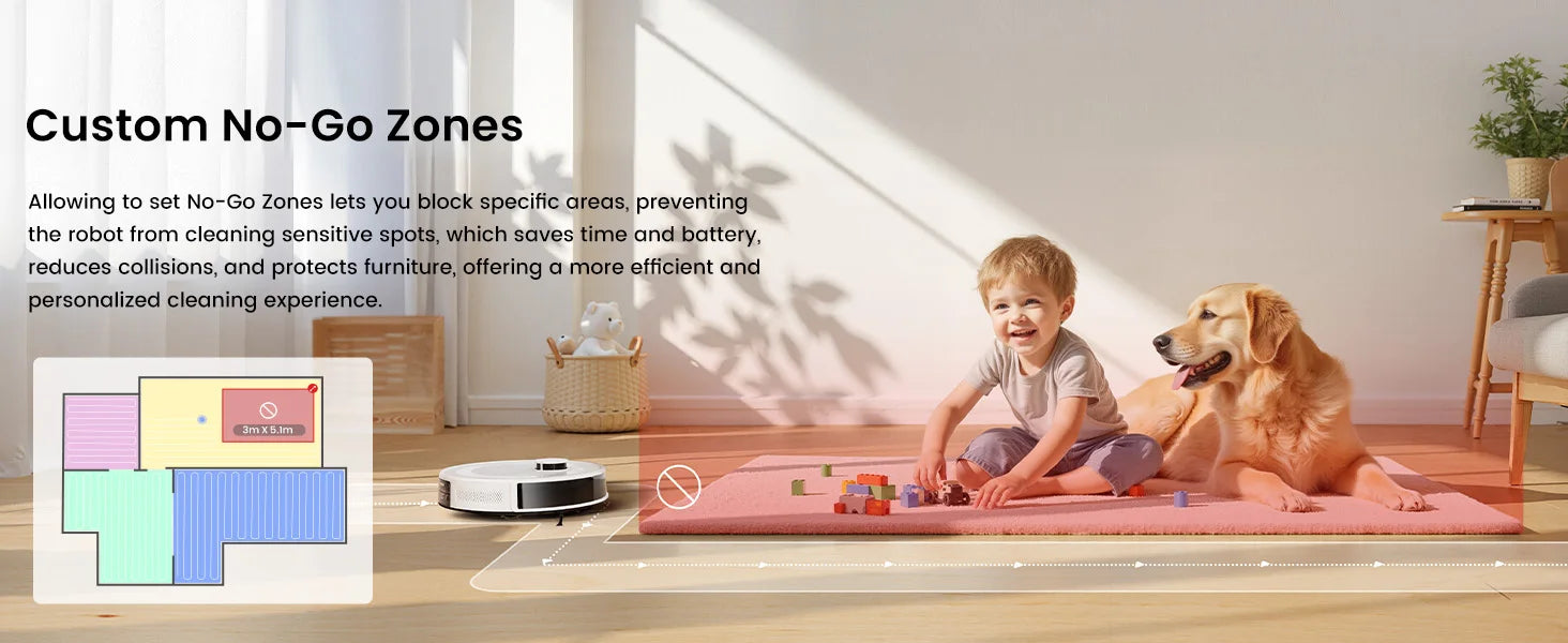 Lefant M2Pro Robot Vacuum with Mop,Self-Emptying, 5500Pa , DTOF Laser Navigation, PSD Obstacle Avoidance, Wi-fi/Alexa Control
