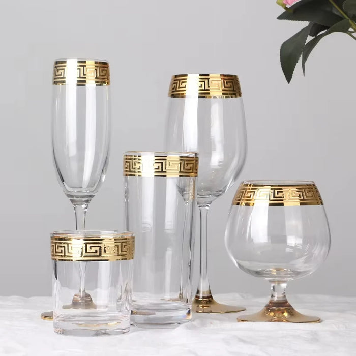 Phnom Penh European Glass Brandy Champagne Glasses Tall Wine Glasses Crystal Wine Glasses Table Household Glasses