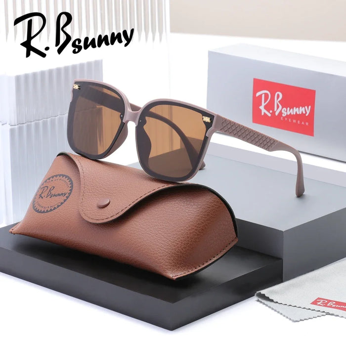 Women‘s Sunglasses Large Fmane UV400 Glasses Design Gradient Square Travel Eyewear Lady Shades