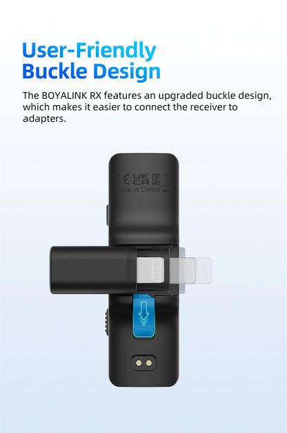 BOYA BOYALINK Wireless Lavalier Microphone for Mobile DSLRs Cameras