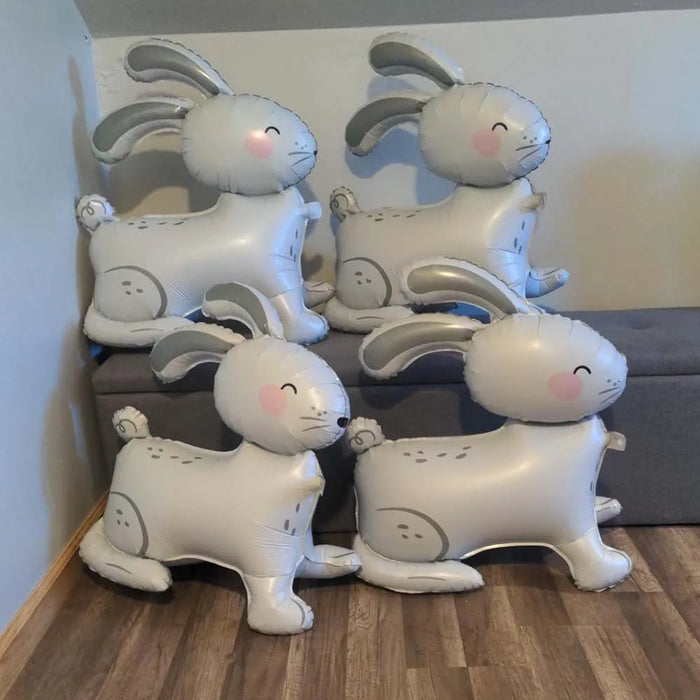 4D Standing Carrot Rabbit Balloon Cute Cartoon Animal Easter Balloon Baptism Supplies Baby Shower Birthday Party Decor Kids Toys