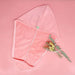Pink coral fleece hair towel wrap with button