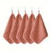 Set of 5 orange hand towels