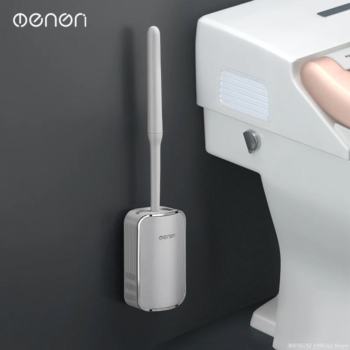 MENGNI-Luxury Toilet Brush Bathroom Wall-mount Quick Draining Clean Tool Cleaning Brush Bathroom Accessories Sets