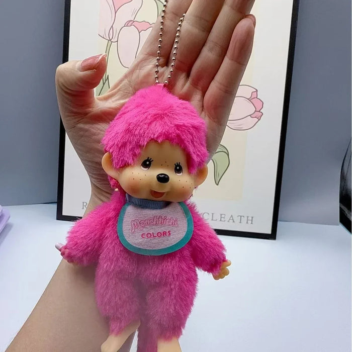 Cute15cm Monchichi Couple Stand Cute Fashionable Multiple Doll Machines Backpack Pendants Desktop Ornaments Exquisite Gift