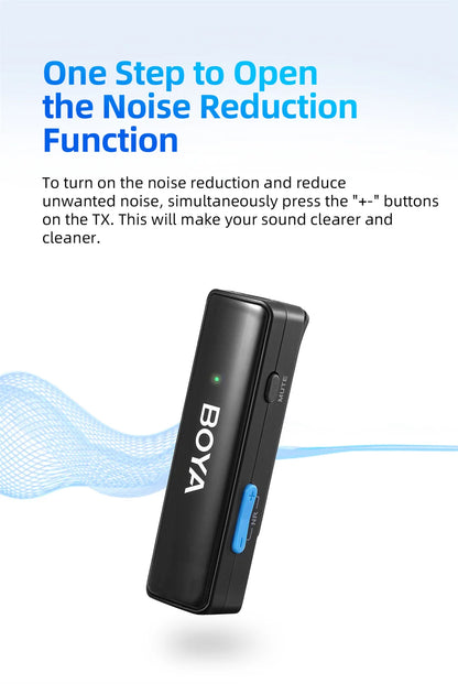 BOYA BOYALINK Wireless Lavalier Microphone for Mobile DSLRs Cameras