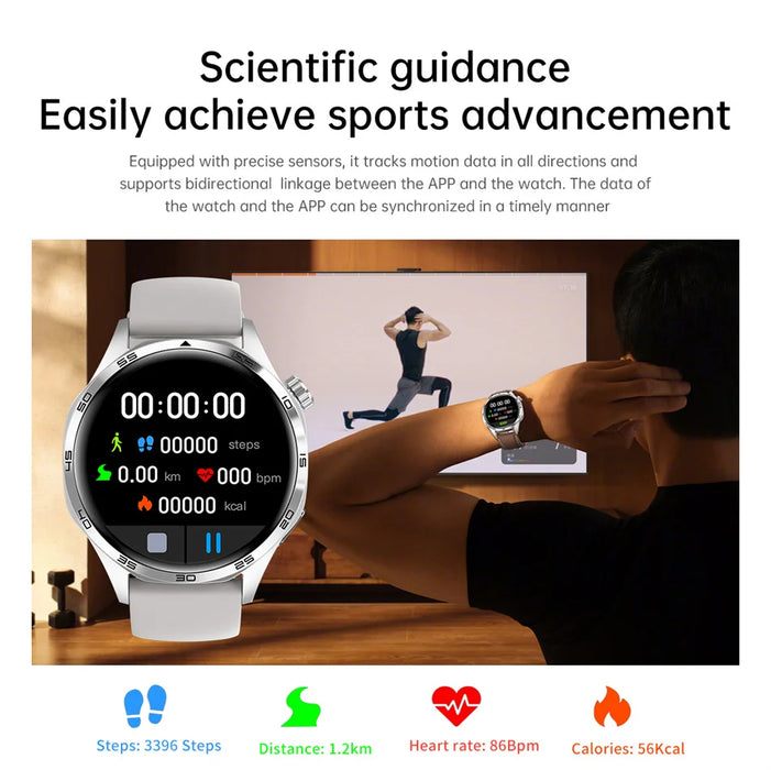 For HUAWEI GT5 Pro GPS NFC Smart Watch Men 360*360 AMOLED Screen Heart rate Bluetooth Call IP67 Waterproof Man Smartwatch 2025