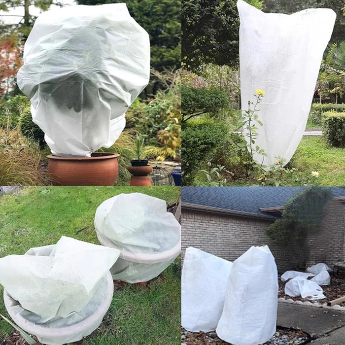 Non-woven Fabric Plant Protection Cover Fruit Protection Bag Winter Plant Coldproof Frost Prevention Mesh Plant Cover Antifreeze