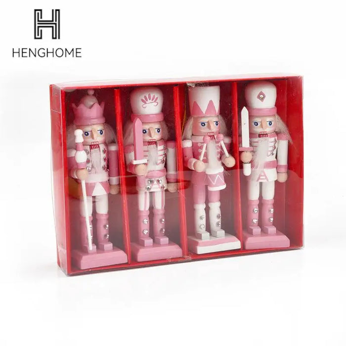 12cm Nutcracker Miniatures Pink Series Nutcracker Puppet