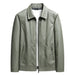 Men's faux leather jacket, Green