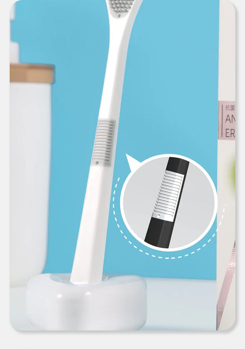 Tongue Cleaner Brush Reusable Oral Cleaning Scraper Oral Breath Multicolor Brush Care Tool Tongue Bad Hygiene Care Removal
