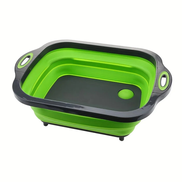Portable Space Saving Basin with Built-in Sink and Storage Function - Perfect for Outdoor Camping Travel Home Folding Basin