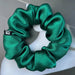 Mulberry silk scrunchie, Dark Green