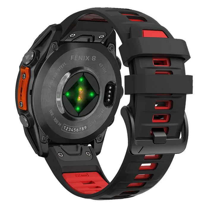 For Garmin Fenix 8 43mm 47mm 51mm Sports Original Silicone Wristband for Garmin Epix/Quatix7/Fenix 7X 6X 7S Pro/Descent Mk3 Band