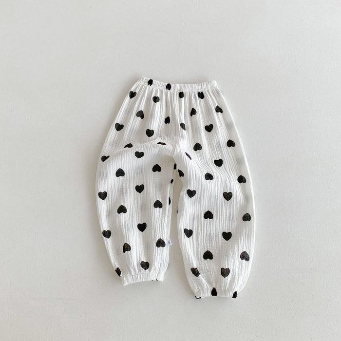 Anti Mosquito Pants For Children Clothing Summer New Style Kids Girl's Floral Trousers Loose Casual Baby Harem Pants 9m-6y 2024